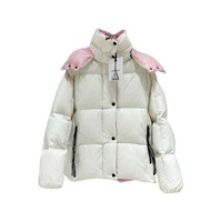 MONCLER Parana 白/粉羽绒服
