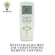 HESSTAR/ELBA/MEC AIR CONDITIONING REMOTE CONTROL HAC-978A/HAC-1878A/HAC-1278A/DG11D1-11