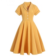 Vintage 50s Style Slimming Youthful Dress