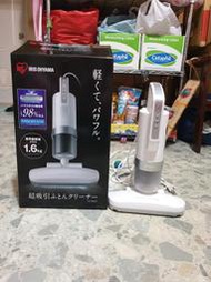 日本購回IRIS OHYAMA IC-FAC2 最輕巧迷你吸力超強力 床鋪棉被 有線溫熱殺除灰塵蟎機1.6KG► 純白色