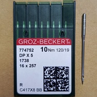 MESIN GROZ BECKERT DPx5 120/19 R DP x 5 buttonhole sewing machine number 19 silver