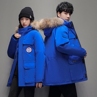 Canada Goose 2022เสื้อขนเป็ดใหม่ MODE Korea ห่านของผู้ชายเครื่องมือนักเรียนหนุ่มสาวเสื้อโค้ทอุ่นฤดูห