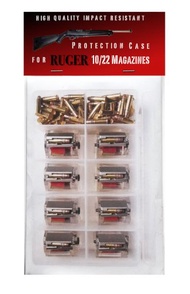 Ruger BX-1 Magazine Plastic Case for 10 10/22 BX1 - Fits Takedown Bag - Holds 700 22LR