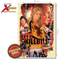 XJumbo Poster REPRODUCTIVE POSTER: KILL BILL VOL. 1 - ARTWORK by RUIZ BURGOS #XJFJP144 - size 51x75c