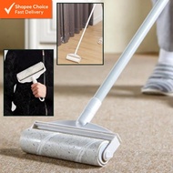 Sticky Roller Mop – 19/24cm Long Handle Dust Remover for Hair, Fur & Pet Cleaning | Free Refill Stic
