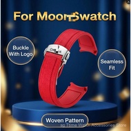For Omg Moonwatch Planet Collaboration Moon 20mm Factory Grade Rubber Silicone Watch Band Astronomy 