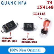 100PCS 1N4148 1N4148W 1N4148WS LL4148 IN4148 T4 SOD123/SOD323/LL34 Switching diode in stock SP4O