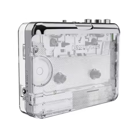 Cassette Player To MP3 Plastic Case Portable Automatic Rewinding Cassette Player with Editing Softwa