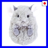 [From Japan] Sun Lemon Koromoffuru Chinchilla Plush Toy, Gray, Animal, P-8292