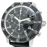 Pre-owned Sinn 103.B.AUTO Instrument Chronograph Watch, Stainless Steel/Leather, Automatic Movement,