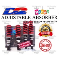 🔥BRAND D2 ADJUSTABLE ACCENT KIA SPECTRA FORTE OPTIMA SONATA GETZ NAZA CITRA HI LOW BODY SHIFT ABSORBER SPRING SET BARU🔥