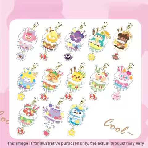 Anime Cartoon Magikarp Snorlax Gengar Ditto Slowpoke Eevee Jirachi Rowlet Jigglypuff Piplup Acrylic 
