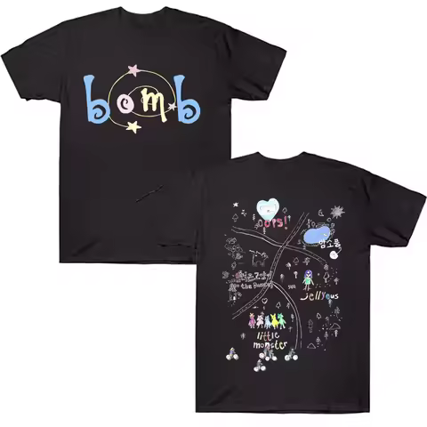 ILLIT Bomb New Album Cotton Tshirt ILLIT Kpop Girl Band T-shirt Summer Cotton High Quality Streetwea