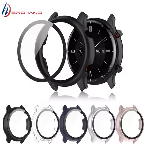 Anti-fall Protective Case + Tempered Glass Screen Protectors For Huami Amazfit GTR2 eSIM sport new S