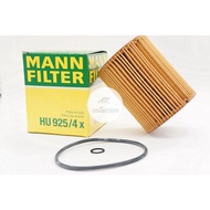 BMW oil FILTER MANN-FILTER HU925/4X M52 M54 Engine Model E36 E46 E39 E60 E65 E66 X3 X5