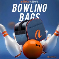 Single Ball Bowling Tote | Padded Protection Bag | Dual Carry Handheld/Shoulder-Sling | Universal Ba