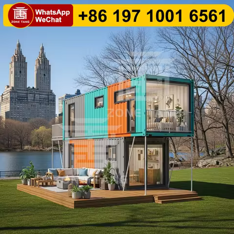 Smart Technology Beach House Fabricated Homes Waterproof Container House Affordable Container Homes 