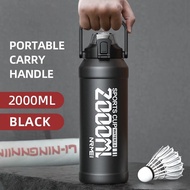 2L Thermal Water Bottle Insulated Mug Vacuum tea Water Bottle Stainless Steel coffee Bottle Portable