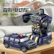 Same Style Children's Electric Toys Deformed Hummer Police Car Dancing Toys Luminous Car