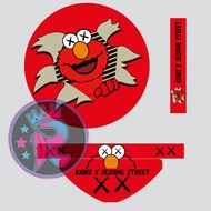 Lovebird elmo kaws x sticker