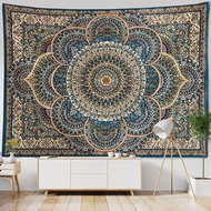 Bohemian style mandala rug, patterned home decoration background wall cover