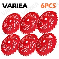 VARIEA-6pcs 9 Inch 36T High-Quality Metal Lawn Mower Trimming Blade, with Aperture 2.54cm Installati