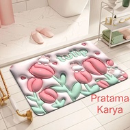 3d Foot Mat Bathroom Mat Motif Diatomite Mat
