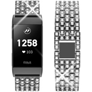 Bling Strap For Fitbit Charge 6 5  Rhinestone Crystal Dressy Replacement Band Compatible for Fitbit 