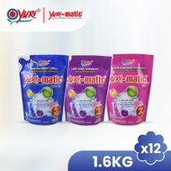 [Bundle of 12] Yuri-matic Antibacterial Laundry Detergent 1.6Kg x12 Liquid Detergent