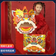 February 2 Dragon Head Dance Dragon Kids Xingshi Handmade DIY Paper Lion's Head Lion Head Toy Making Faucet Props