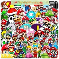 50pcs stickers 50 Sheets Mario Cartoon Non-Repetitive Graffiti stickers Decorative stickers Handbook