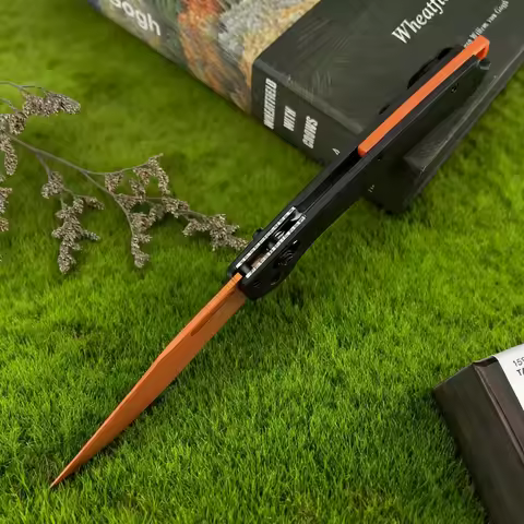 CPM-154 folding knife with carbon fiber handle, lightweight and high hardness, EDC portable knife fo