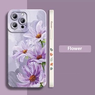 Case For Xiaomi Redmi 12C 10C 10 4G Redmi Note 12S 11S 10S 9S 10 9 Pro Max 11 12 Pro Plus 12 12 Pro 4G 5G Global Watercolor Flower Plant Soft Silicone Phone Case Full Cover Camera Protection Cases Shockproof Back Cover