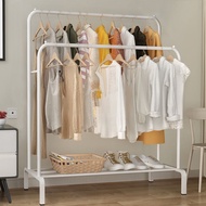 Single & Double Clothes Rack Organizer Storage Rak Baju Besi Rak Pakaian Clothes Hanger Similar To M