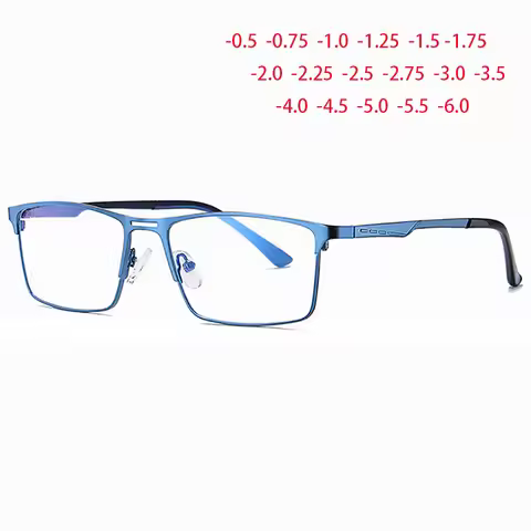 Men Square Frames Glasses Myopia Prescription Eyeglasses Women Polarized Sunglasses Photochromic Eye