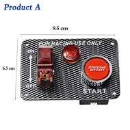 3Gang/4Gang/5Gang/6Gang 12V ปุ่มจุดระเบิดแผงสวิตช์สำหรับรถแข่งของเล่นปุ่มสตาร์ทสวิตช์ปิดเปิดพร้อมไฟแ