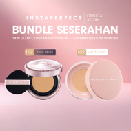 BUNDLE SESERAHAN Instaperfect Bundle Make Up Glow-Set- Skincover Air Cushion Quickmatte Loose Powder
