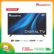 Aconatic LED Digital TV HD แอลอีดี ดิจิตอลทีวี ขนาด 40 นิ้ว รุ่น 40HD514AN มีกล่องดิจิตอลในตัว (รับป