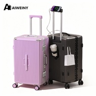 Lightweight Hardcase Luggage 20 Inch Cabin Size Suitcase TSA Security Lock USB Charging Port Silent 