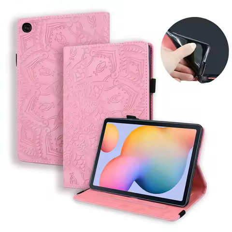 Flower Emboss Leather Case For Samsung Galaxy Tab S6 Lite P620 P625 P627 10.4 2024 Case P610 P619 St
