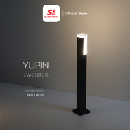 SL LIGHTING | Bollard LED โคมไฟสนาม ทรงสี่เหลี่ยม สูง 60 cm. IP65 รุ่น YUPIN 3000K