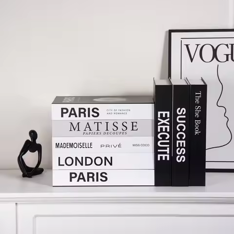 New Luxury Fake Books Home Decoration Accessories for Living Room Fashion Home Decor Prop Books Colo