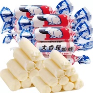 Gula-Gula Guanshengyuan Kelinci Putih Gula Susu Gula-Gula Lembut Khusus dengan Kertas Beras Ketan Pe
