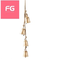 Straight Bells, Iron Pendants, Rope Bells,Wall Decorations,Bell-Shaped Small Metal Cowbells,Christma