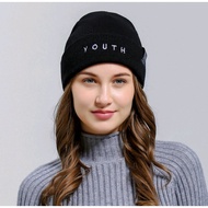 YOUTH Embroidered Beanie Hat, men's and women's Beanie, trendy Beanie