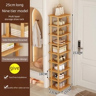DIY Stackable Shoe Rack Multi-Layer Storage Free Combination Outdoor Bamboo Wooden Cabinet Organizer