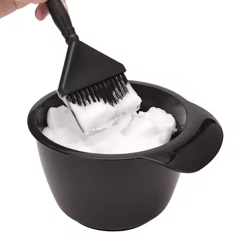 2pcs Hairdressing Dying Set Pro Hair Dye Color Brush Bowl Kit Barber Dying Coloring Mixing Bowls Sal