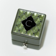 皮革戒指盒 - CLASSIC SWAROVSKI - 手工訂製 復古風格 鑽石求婚戒盒