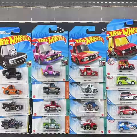 Hot Wheels 2025 Hotwheels 2025 Silver Series Tooned Gulf 1/64 Car Model Volkswagen Toyota Dodge Golf