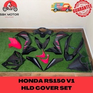 🔥【SBK MOTOR】Honda RS150 V1 Cover Set | BATMAN-40 BG+Pink | Original HLD Sticker Tanam | Full Fairing